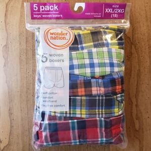 NWT Wonder Nation Boys Boxer Briefs 5 pack